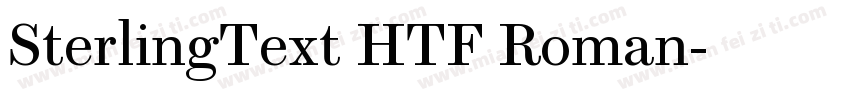 SterlingText HTF Roman字体转换